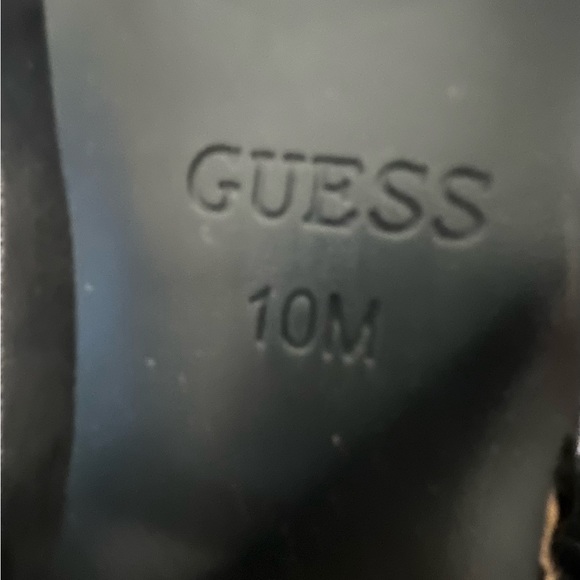 Women’s Guess Black Multi Fabric (leopard) High Heel Booties - Picture 10 of 10